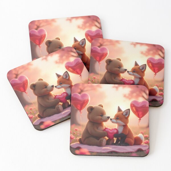 Item preview, Cute Valentine's Day Animal Couple Vector Illustration designed and sold by hjian8219.