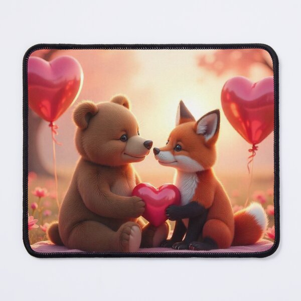 Item preview, Cute Valentine's Day Animal Couple Vector Illustration designed and sold by hjian8219.
