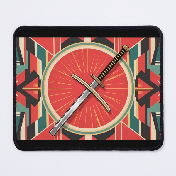 Item preview, Katana Sword Geometric Pattern designed and sold by AlinaSCorner.