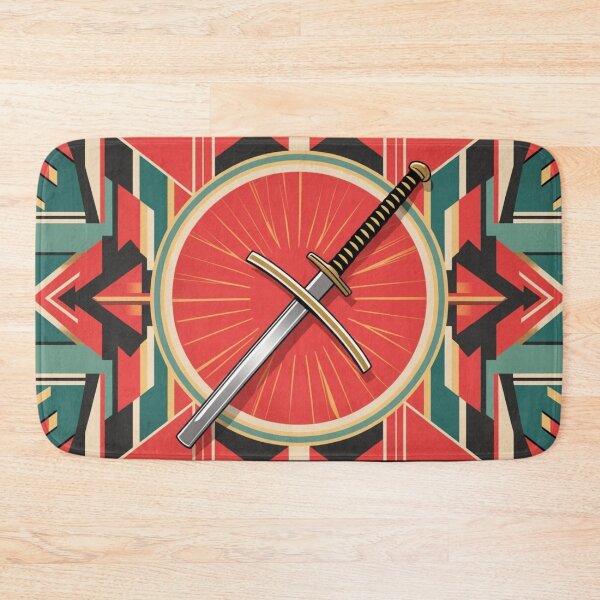 Item preview, Katana Sword Geometric Pattern designed and sold by AlinaSCorner.