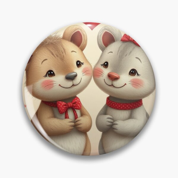 Item preview, Cute Valentine's Day Animal Couple Vector Illustration designed and sold by hjian8219.