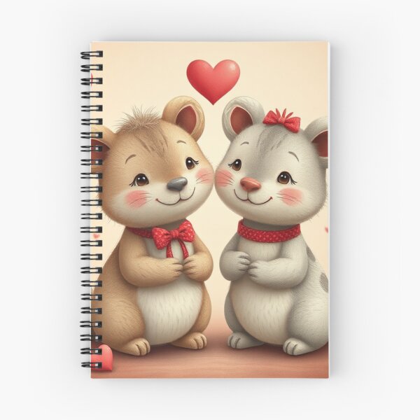 Item preview, Cute Valentine's Day Animal Couple Vector Illustration designed and sold by hjian8219.