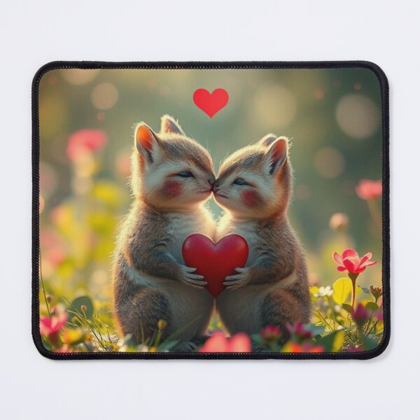 Item preview,  Cute Valentine's Day Animal Couple Vector Illustration designed and sold by hjian8219.