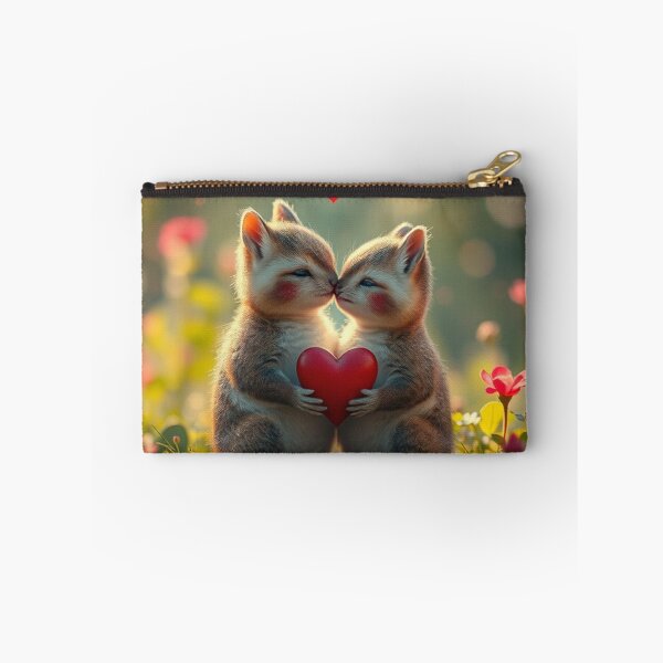 Item preview,  Cute Valentine's Day Animal Couple Vector Illustration designed and sold by hjian8219.