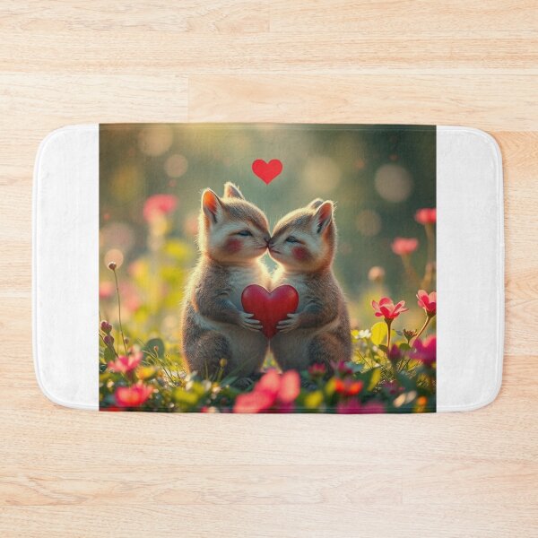 Item preview,  Cute Valentine's Day Animal Couple Vector Illustration designed and sold by hjian8219.