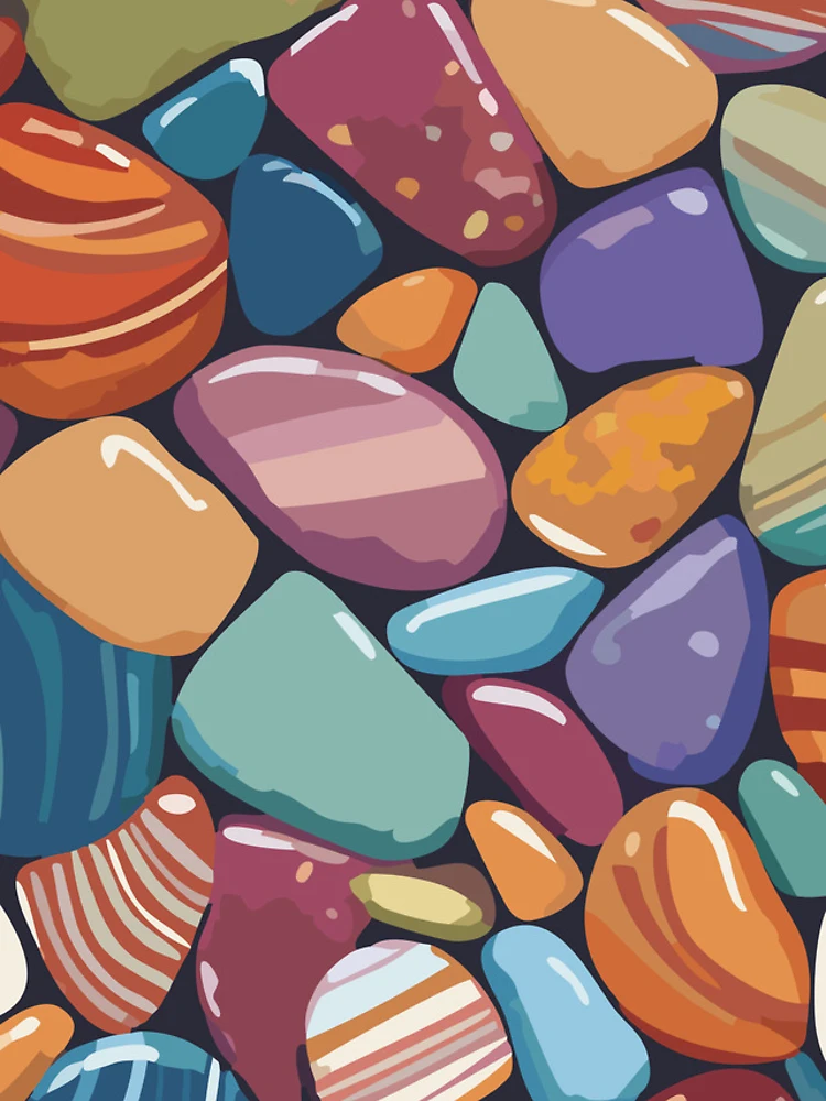 Thumbnail 4 of 4, iPhone Case, Pebbles and Rocks designed and sold by AnimePrints - Seal of Anime Style.