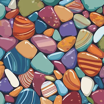 Artwork thumbnail, Pebbles and Rocks by AnimePrints - Seal of Anime Style