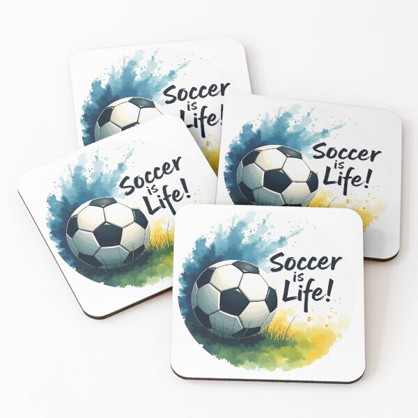 Item preview, Soccer is Life Watercolor designed and sold by roxysnextgenart.