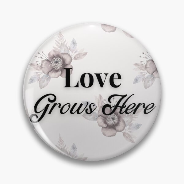 Item preview, El amor crece aquí con estampados florales designed and sold by InspiringLines.
