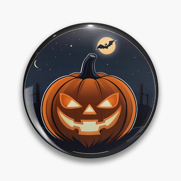 Item preview, Halloween - Minimalist Jack-o'-Lantern with Glowing Eyes designed and sold by cabana.space.