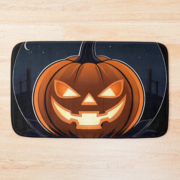 Item preview, Halloween - Minimalist Jack-o'-Lantern with Glowing Eyes designed and sold by cabana.space.