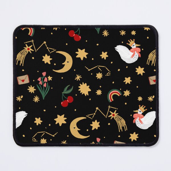 Item preview, Retro Cherry Midnight Night Matisse-Inspired Celestial Garden Pattern Illustration Jemma Jamie Skidmore  designed and sold by Jemma Jamie Skidmore.