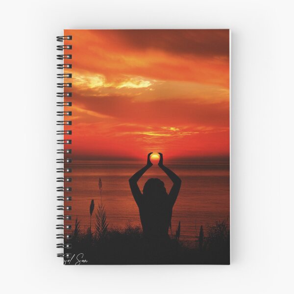 Item preview, Surya Yoga Embrace Beneath Fiery Skies designed and sold by SuryaSolSun.
