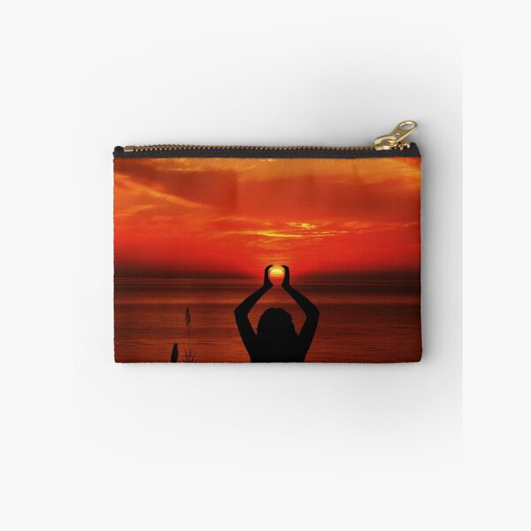 Item preview, Surya Yoga Embrace Beneath Fiery Skies designed and sold by SuryaSolSun.