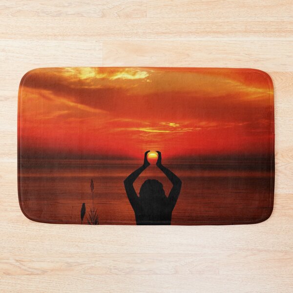 Item preview, Surya Yoga Embrace Beneath Fiery Skies designed and sold by SuryaSolSun.