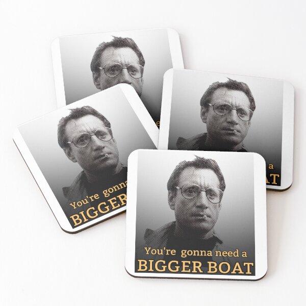 Item preview, You're gonna need a bigger boat! Gold / Grey designed and sold by TheRubberOnion.