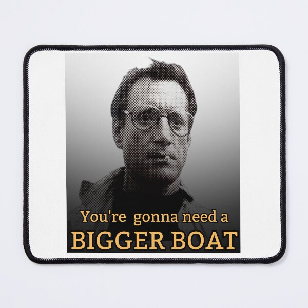 Item preview, You're gonna need a bigger boat! Gold / Grey designed and sold by TheRubberOnion.