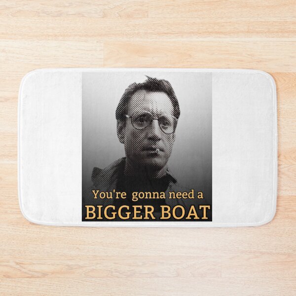 Item preview, You're gonna need a bigger boat! Gold / Grey designed and sold by TheRubberOnion.