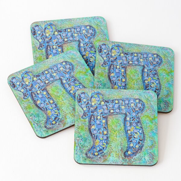 Item preview, Mosaic Hebrew Letter Chai designed and sold by MeredithGouldArts.