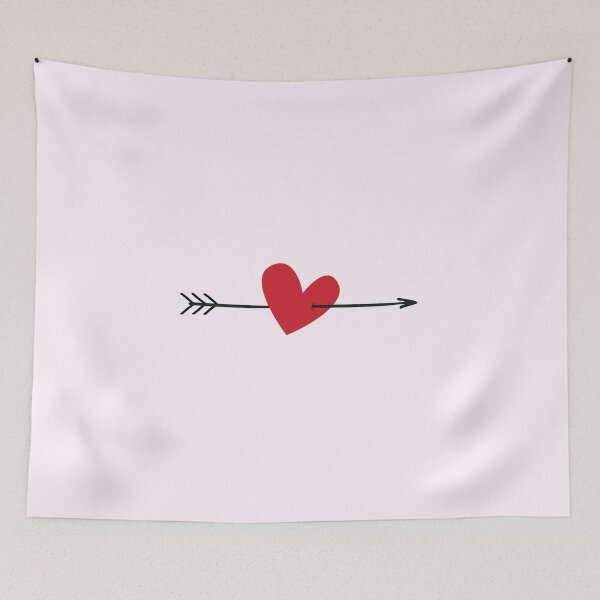 Item preview, Heart with long hand drawn arrow designed and sold by DesignCollectiv.