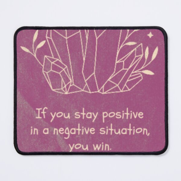 Item preview, Stay Positive Crystals Graphic Poster designed and sold by socialarmour.