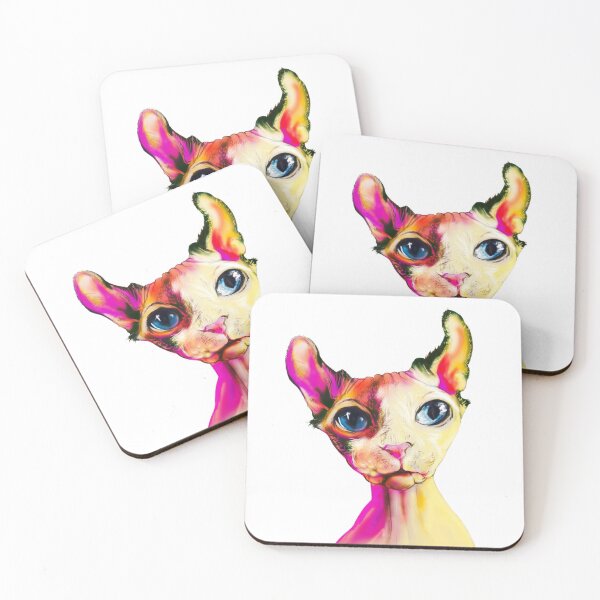 Item preview, colorful sphynx elf cat designed and sold by SphynxThings.