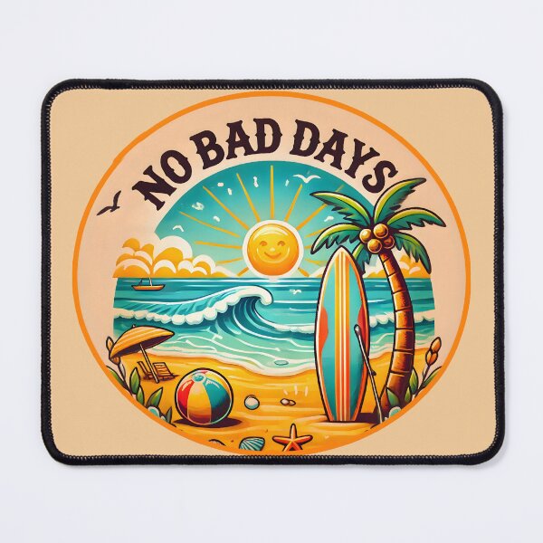 Item preview, "No Bad Days Beach Vibes Artwork" designed and sold by AmvaDesigns.