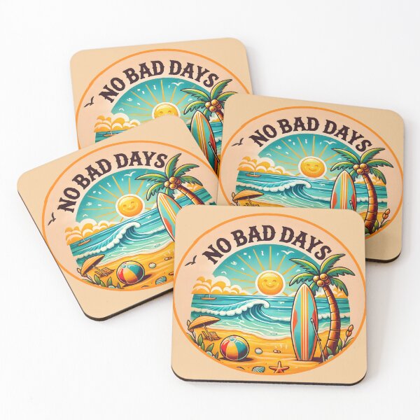 Item preview, "No Bad Days Beach Vibes Artwork" designed and sold by AmvaDesigns.