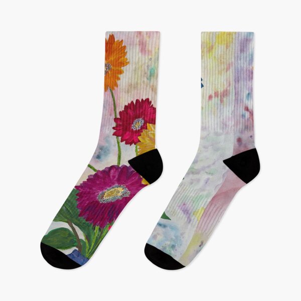 Item preview, Flowers - Gerbera Daisies in Blue Vase designed and sold by GraceArtMusic.
