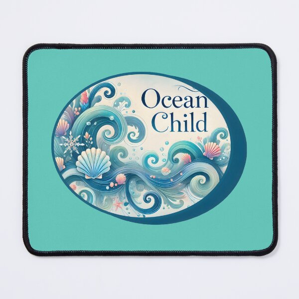 Item preview,  "Ocean Child Dreamy Coastal Artwork" designed and sold by AdelkoDesigns.
