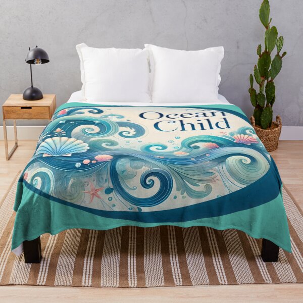 Item preview,  "Ocean Child Dreamy Coastal Artwork" designed and sold by AdelkoDesigns.