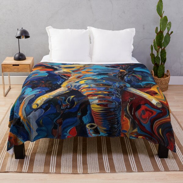 Item preview, Elephant Colorful Abstract Expression designed and sold by DesignbyBFD.