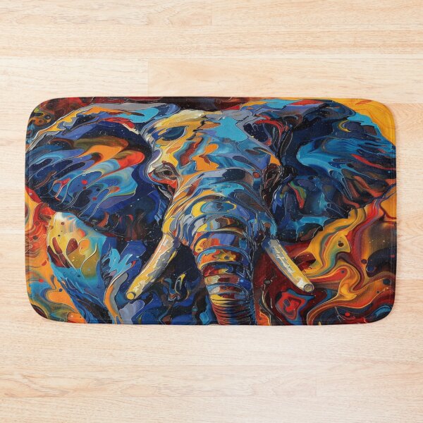 Item preview, Elephant Colorful Abstract Expression designed and sold by DesignbyBFD.