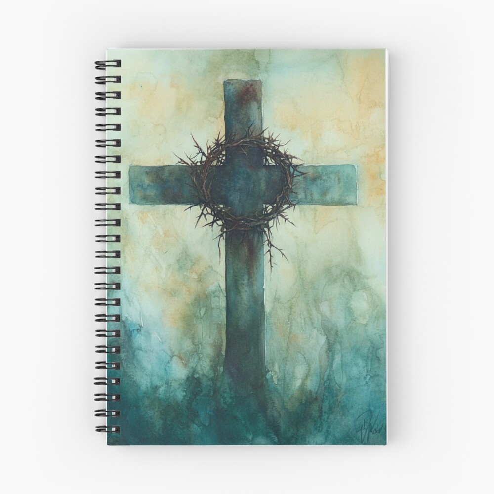 Vista previa del artículo con la obra «Cuaderno de espiral», diseñado y vendido por CelestialThread.