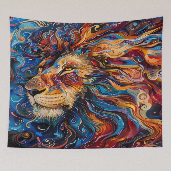 Item preview, Lion Colorful Abstract Expression designed and sold by DesignbyBFD.
