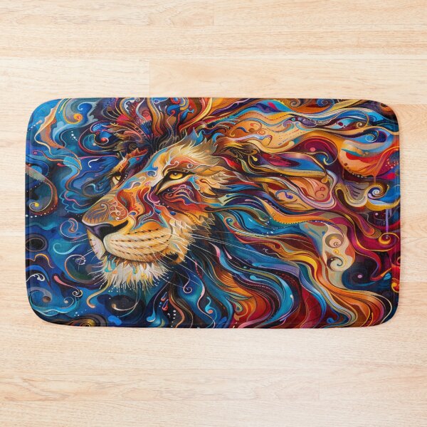 Item preview, Lion Colorful Abstract Expression designed and sold by DesignbyBFD.