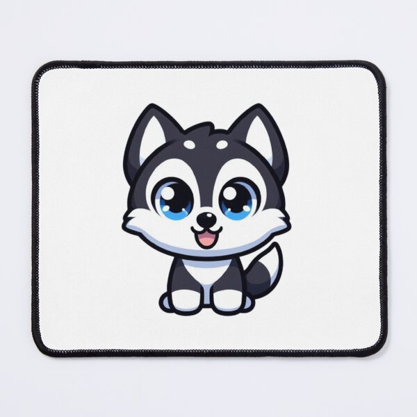 Artikelvorschau, Schwarz-weißer Husky entworfen und verkauft von artbeyondr.