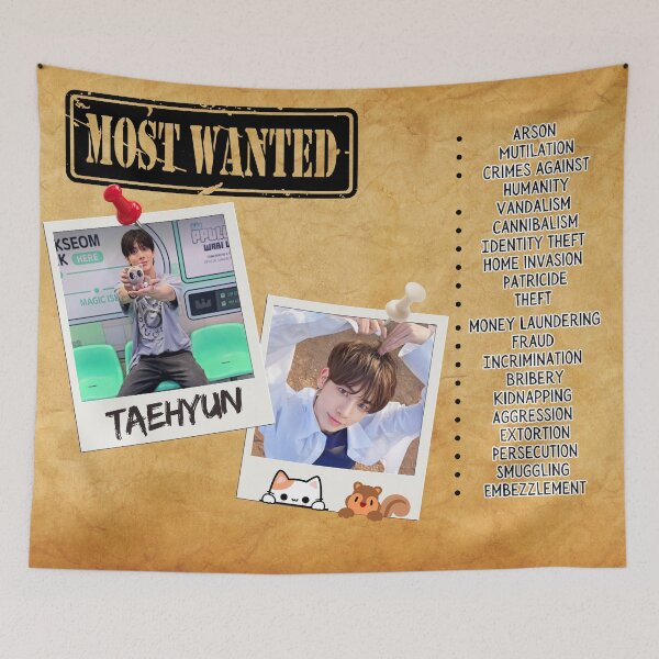 Item preview, Most Wanted - Taehyun designed and sold by Asinglebeomgyu.
