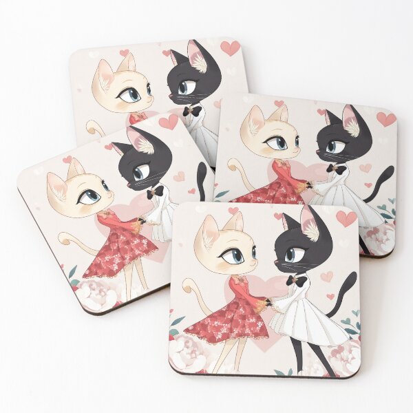 Item preview, Dancing Feline Friends – A Moment of Grace and Connection. designed and sold by MirraStore.