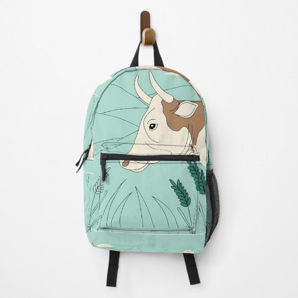 Item preview, Bluesky Pastel Animal Landscapes Tranquility Cow Bull designed and sold by ART ATTACK ZONE.