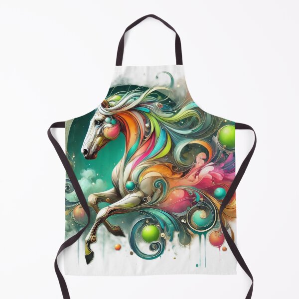 Artikelvorschau, Abstraktes Aquarellpferd entworfen und verkauft von InkwashStudio.