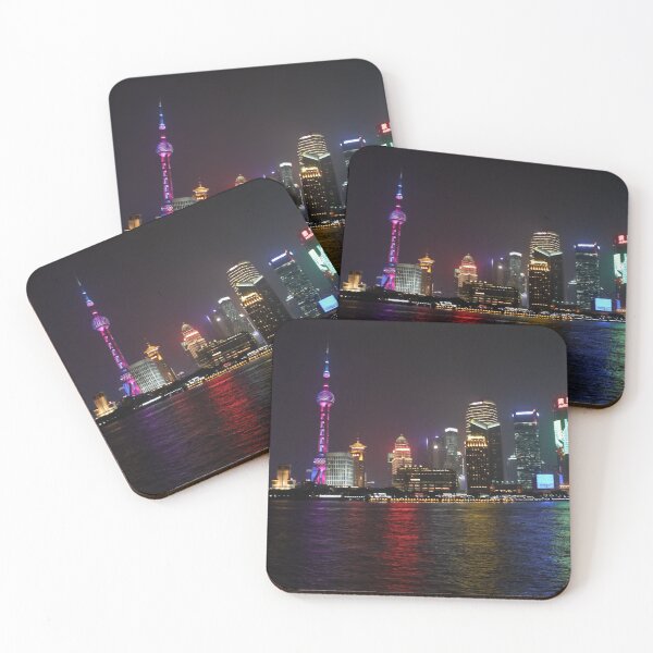 Artikelvorschau, Asien, China, Shanghai, Bund, bei Nacht, Fotografie,BebiCervin entworfen und verkauft von BebiCervin.