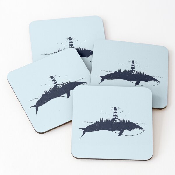 Item preview, Great Whale and Lighthouse designed and sold by PodMood.