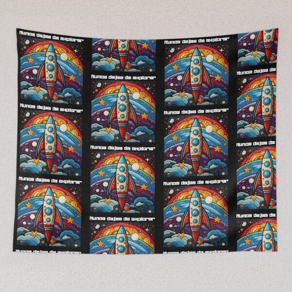 Item preview, Nunca Dejes de Explorar - Colorful Rocket Adventure Design designed and sold by Teacher2Nerds.