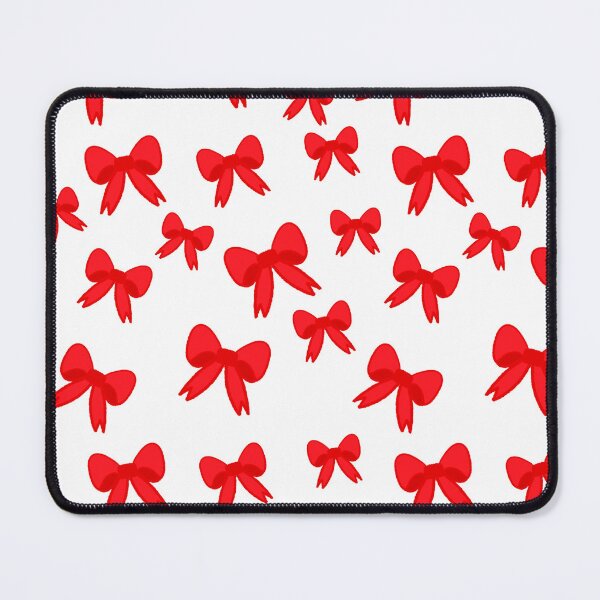 Item preview, Hand Drawn Red Bows Red and White Cheer designed and sold by Lorenza Krautkraemer Designs.