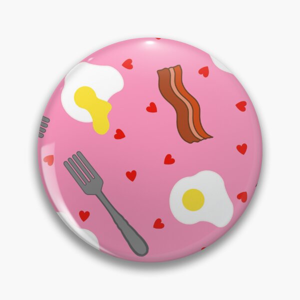 Item preview, Eggs Bacon Fork Hearts Breakfast designed and sold by MBeesShop.