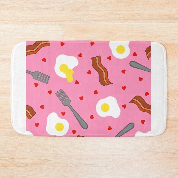 Item preview, Eggs Bacon Fork Hearts Breakfast designed and sold by MBeesShop.
