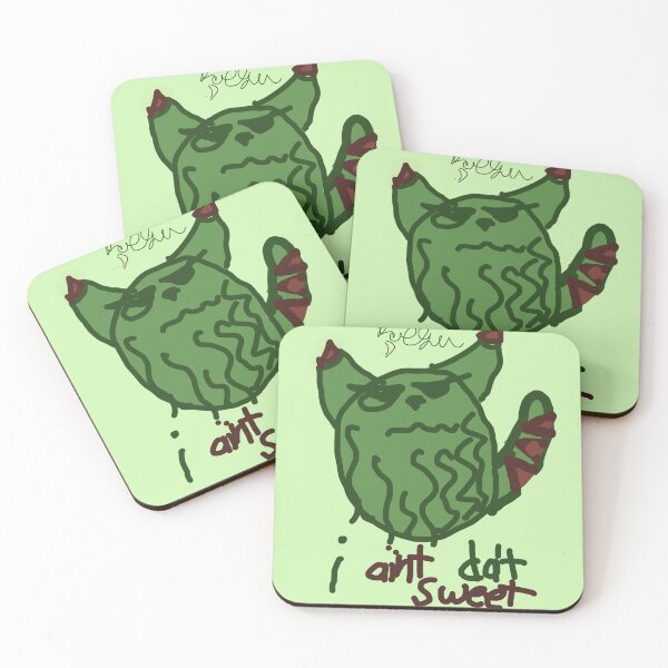 Item preview, Grumpy watermelon cat designed and sold by ArtByKids-4All.