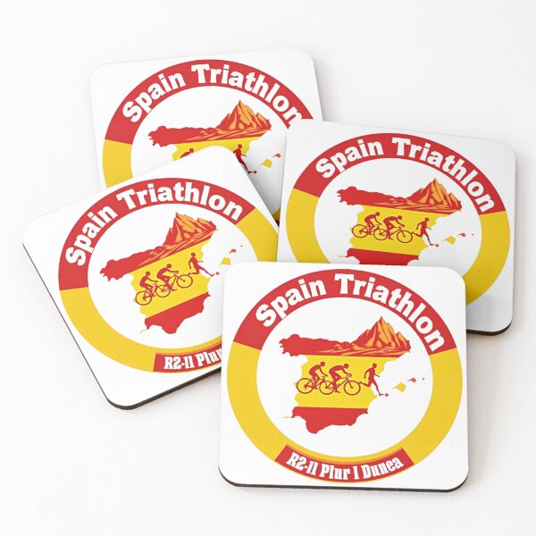 Item preview, Spain Triathlon | Modern Swim, Bike, Run Design designed and sold by Triathlongram.