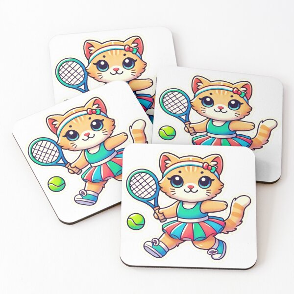 Item preview, Tennis Kitten Ready to Play! designed and sold by abaddonmystery.